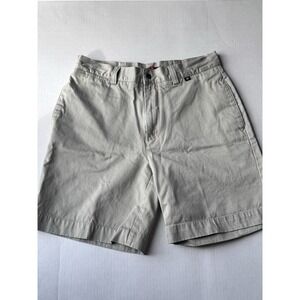 Victorinox Chino Shorts Men's Size  33 Tan 100% Premier Cotton Twill